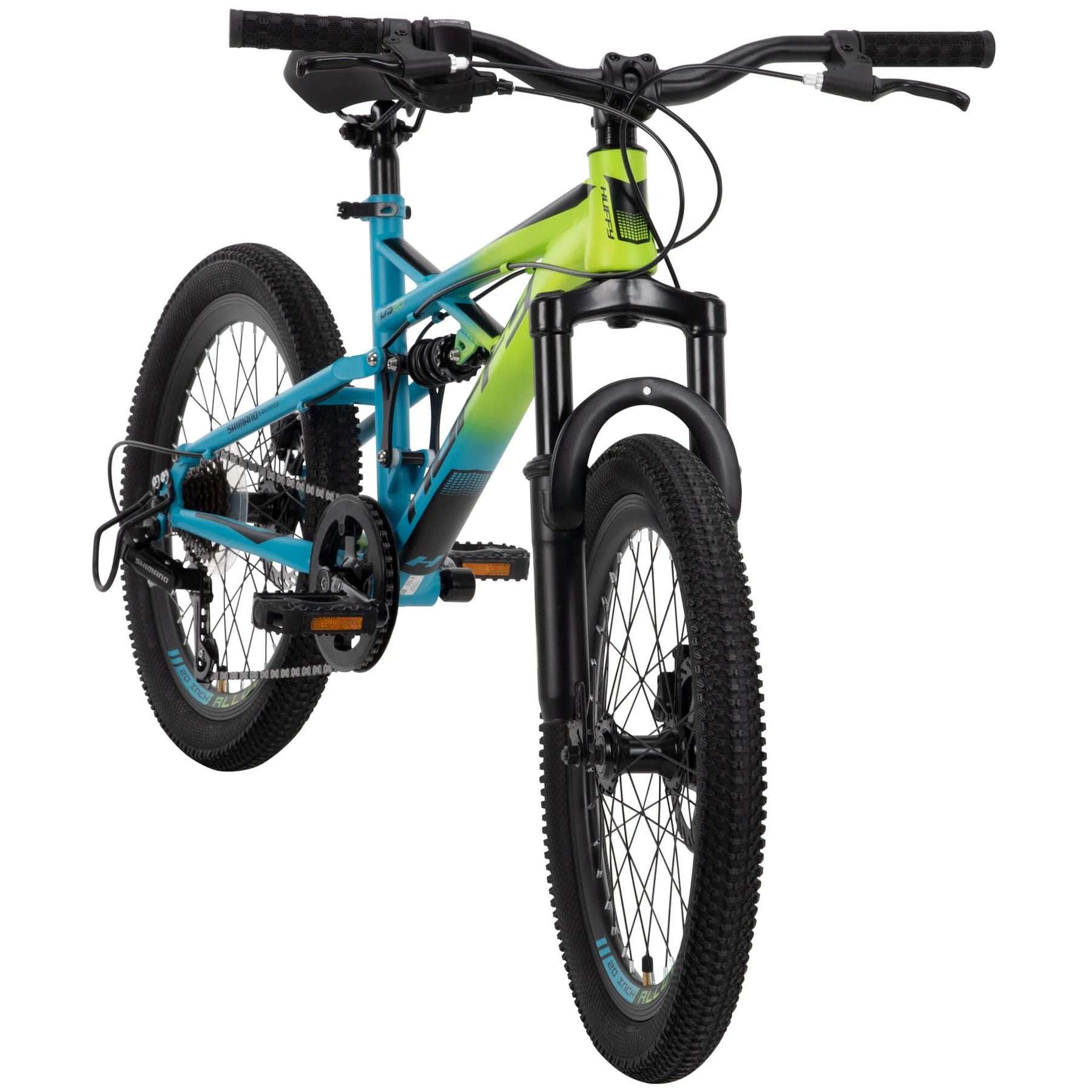 20 - Inch Oxide Boys Mountain Bike for Kids, Lime / Blue - Product image 3