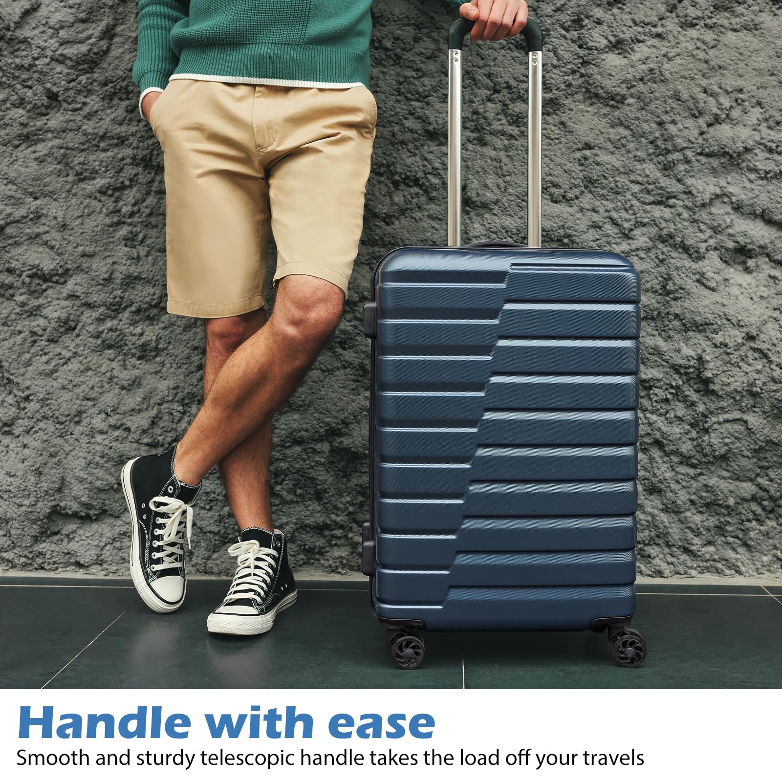 COOLIFE Expandable Suitcase PC ABS TSA Luggage 3 Piece Set - Product image 7