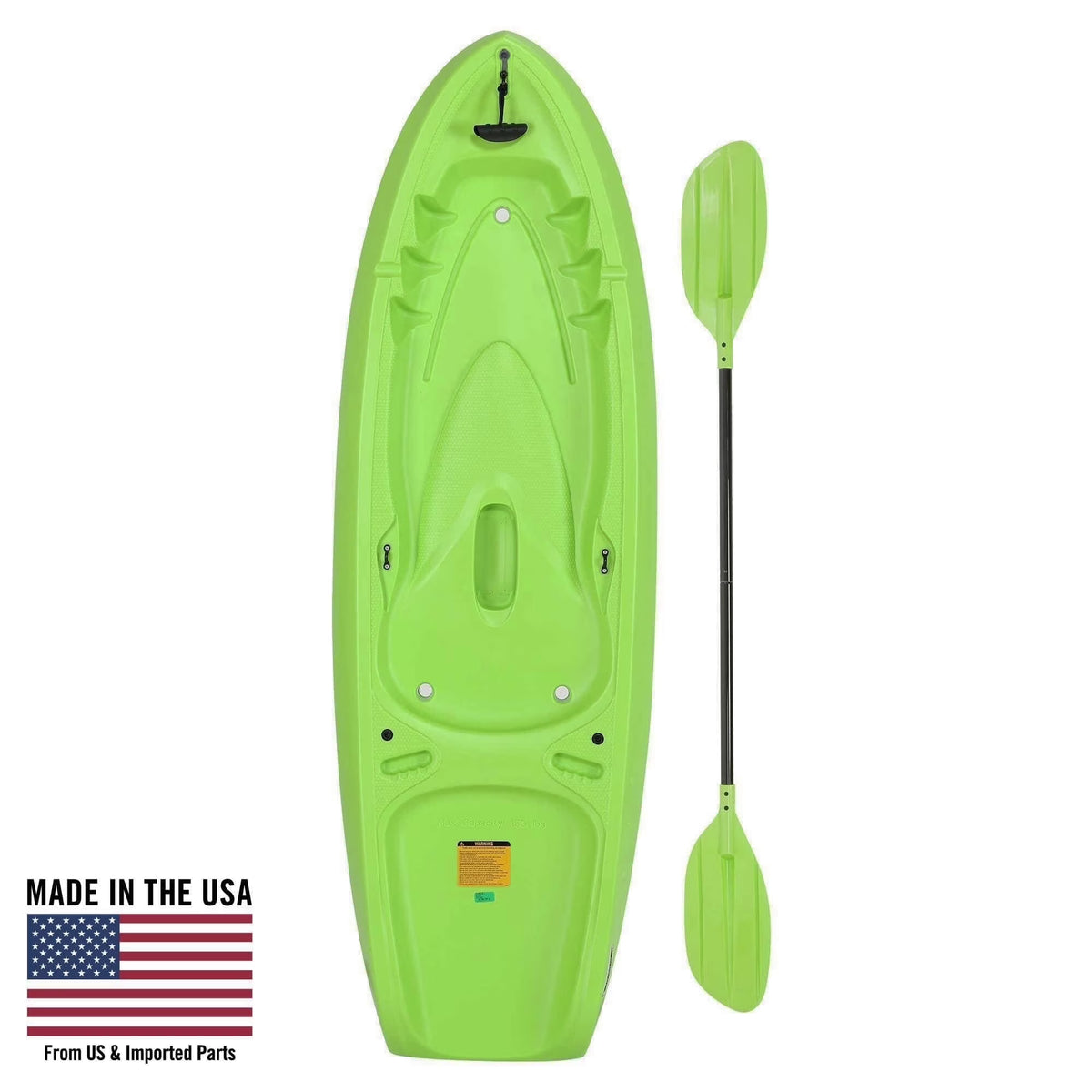 Lifetime Recruit 6.5 Ft Youth Sit - on - Top Kayak, Lime Green (90765) - Product image 1