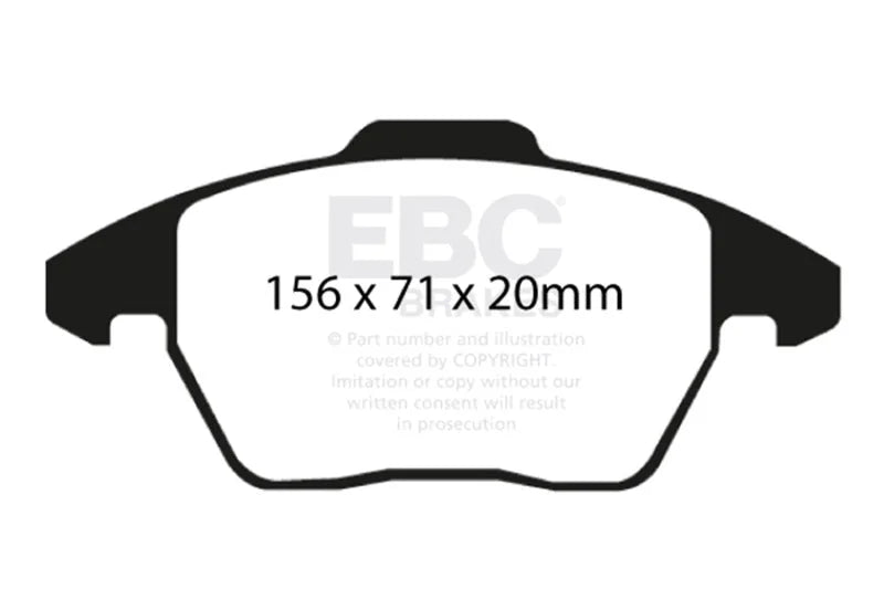EBC - Front Yellowstuff Pad PN DP41517R