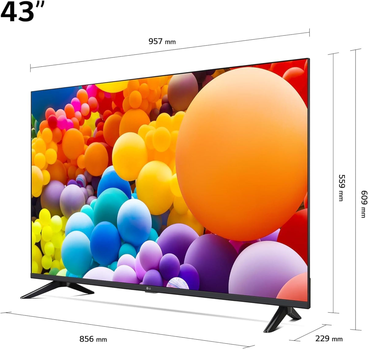 LG LED TV 2024 | 43UT73 | 43 Inches | UHD | α5 gen 7 AI 4K processor Black