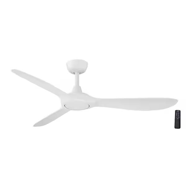 Home Decorators Collection N383A-MWH Tager 52 in. Indoor/Outdoor Matte White Smart Ceiling Fan with Remote - Product image 1