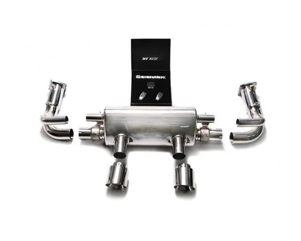 ARMYTRIX Stainless Steel Sport High-Flow Valvetronic Exhaust System Dual Matte Black Tips Porsche 991.2 Carrera 17-18