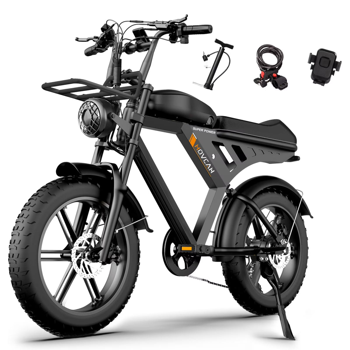 Movcan V30 Electric Bike for Adult, 1000W 20" Fat Tire 48V 15.6AH Removable Battery, 28MPH 7 - Product image 1