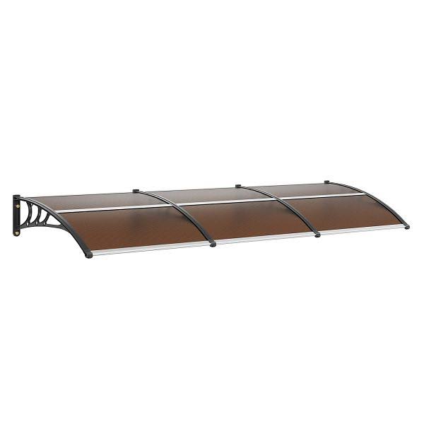 VEVOR Window Door Awning Canopy 120"x 40", UPF 50+ Polycarbonate Entry Door Outdoor Window Awning Exterior - Product image 1