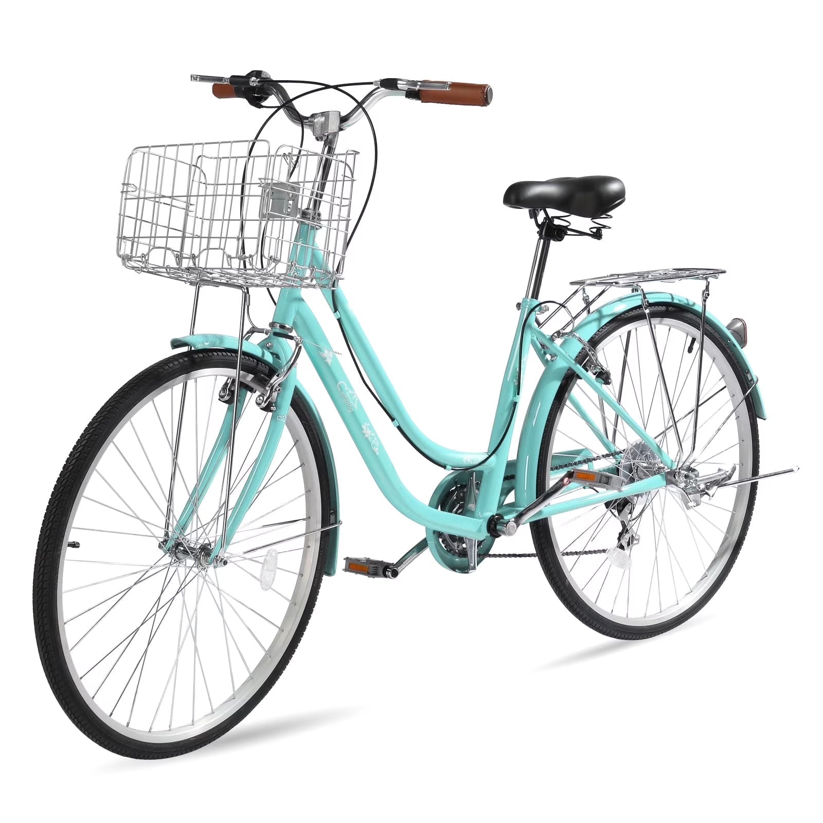 Ktaxon 26in Urban Commuter City Bike, Shimano 7 Speed Adult Road Bicycle, Pink