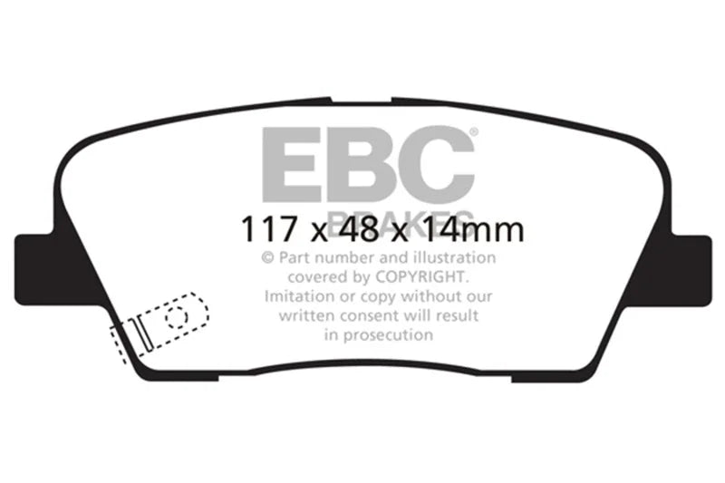 EBC - Rear Redstuff Pad PN DP31806C