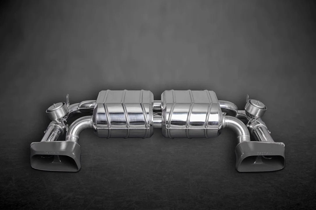 BMW 435i Twin Sound Exhaust System, Mid-Pipes, and Rear Skirt Diffuser (Inc. Remote)