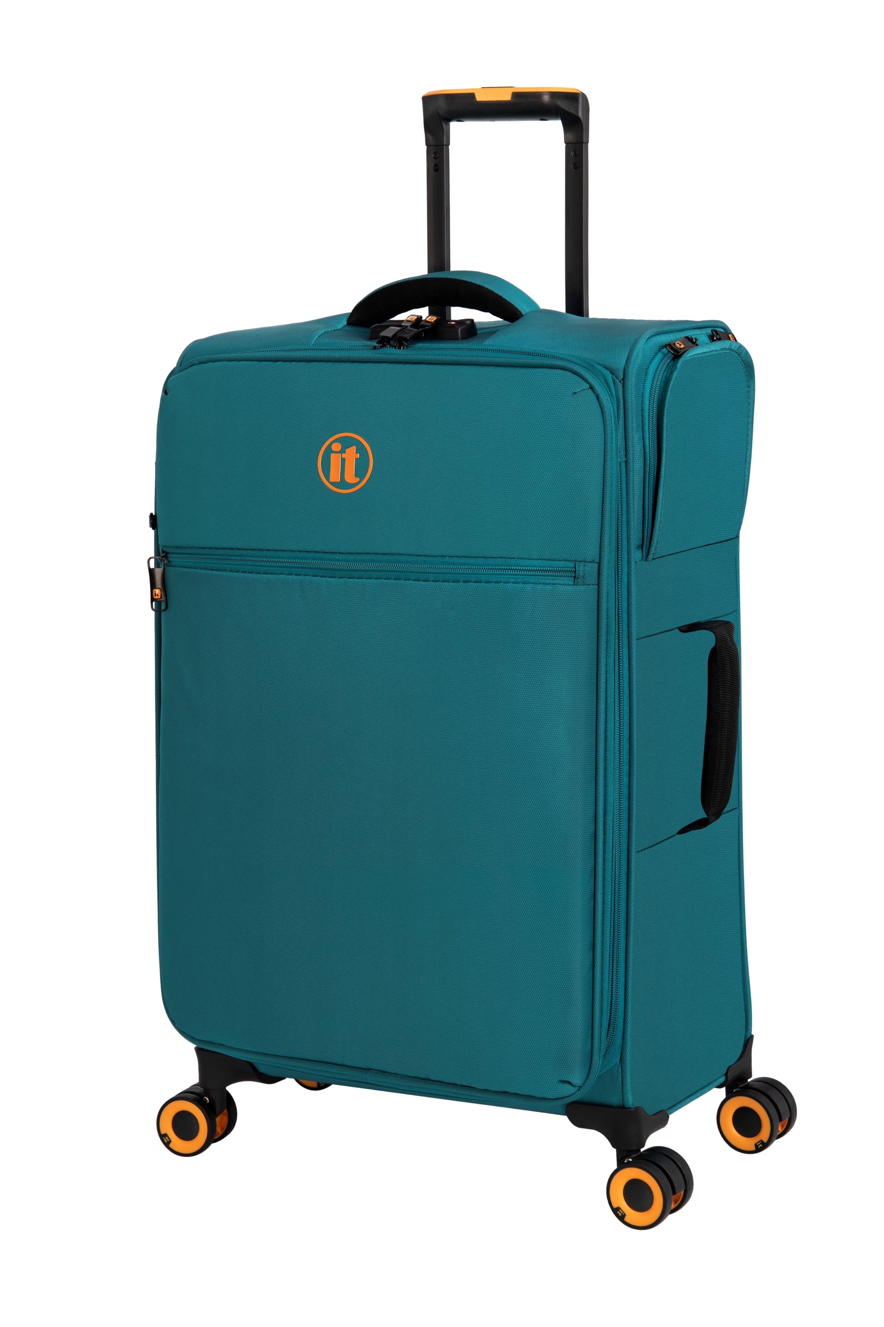 It Luggage Simultaneous 27" Softside Checked 8 Wheel Expandable Spinner Luggage, Harbour Blue - Product image 1