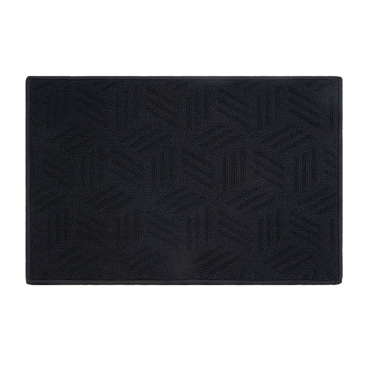 Mainstays Solid High Low Loop Kitchen Mat 18in x 27in Black - Product image 1