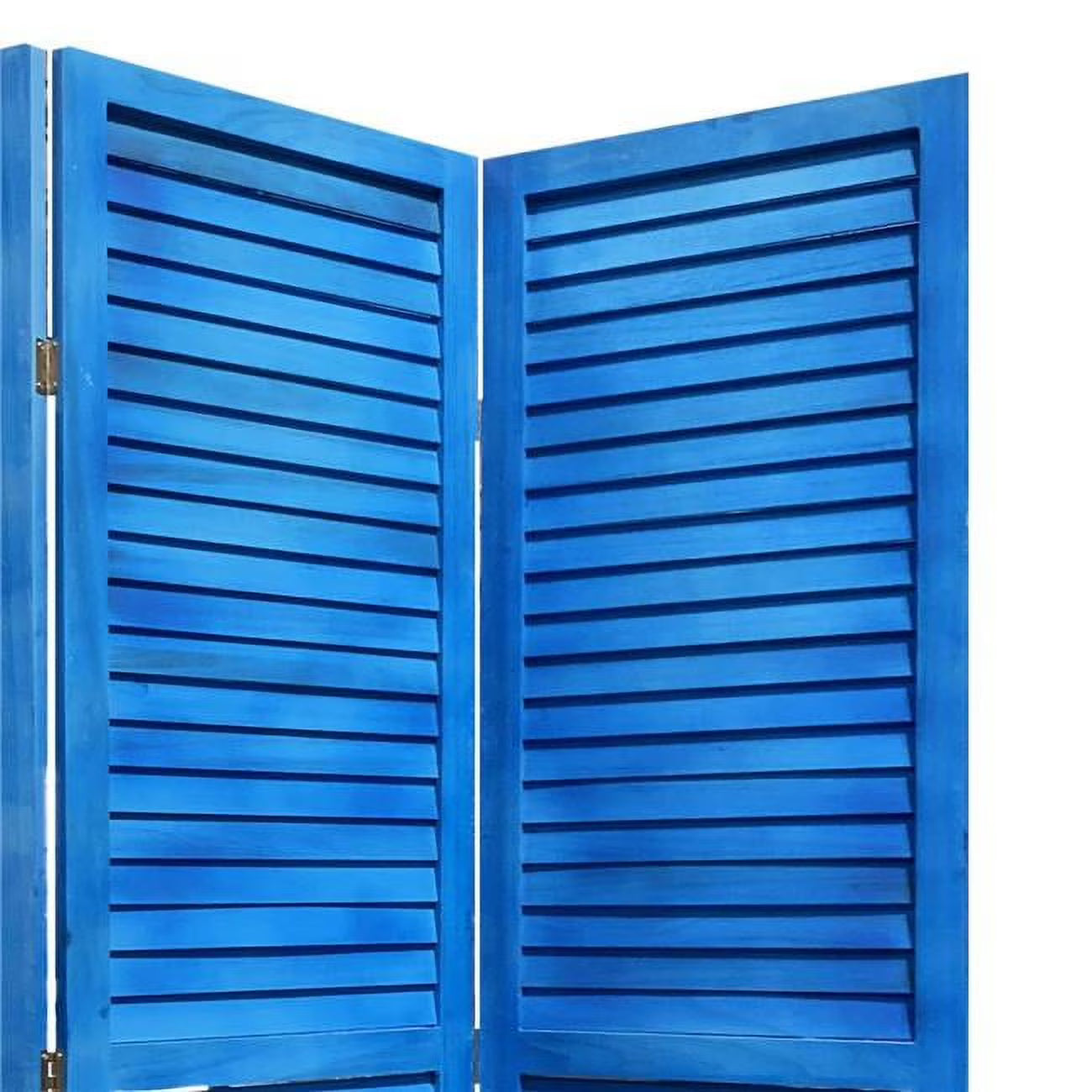 3 Panel Grey Shutter Screen Room Divider - Product image 2