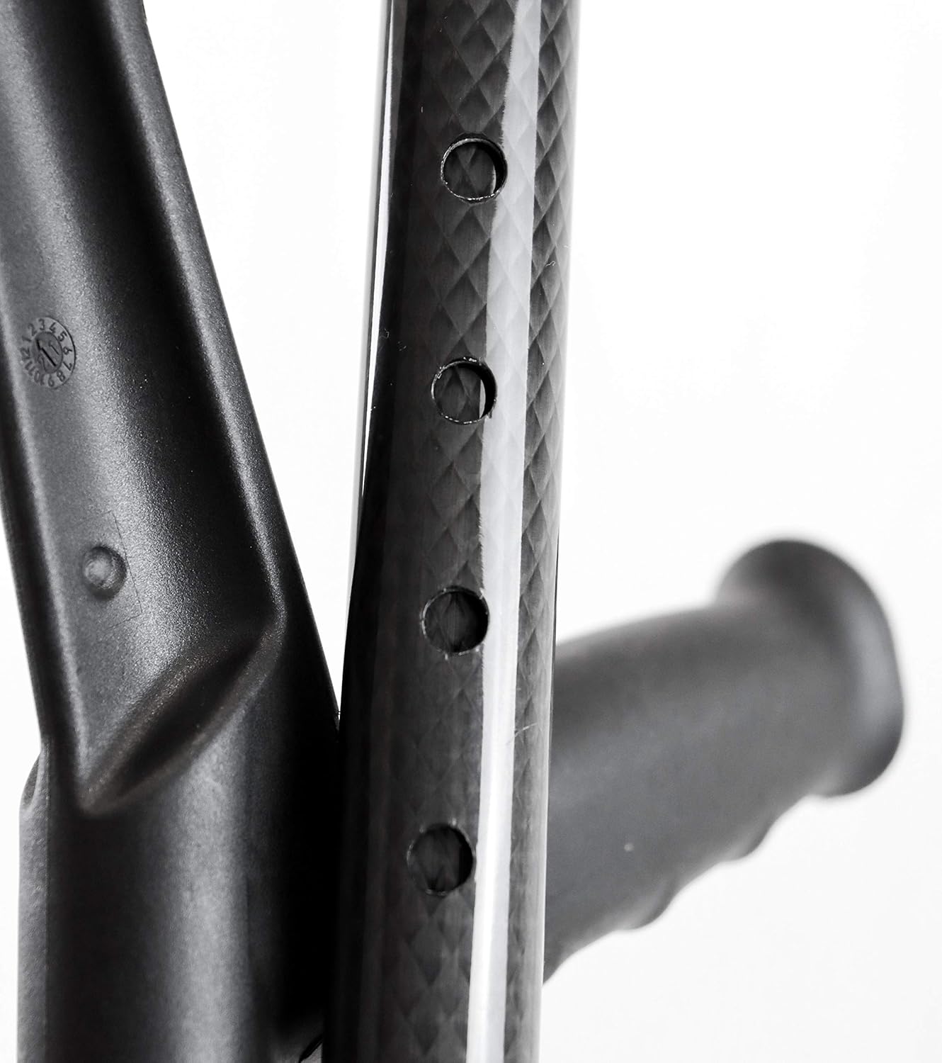 KMINA - Carbon Folding Crutches (x2 Units), English Cane, Adult Medical, Fiber, Light - Made in Europe - KMINA PRO