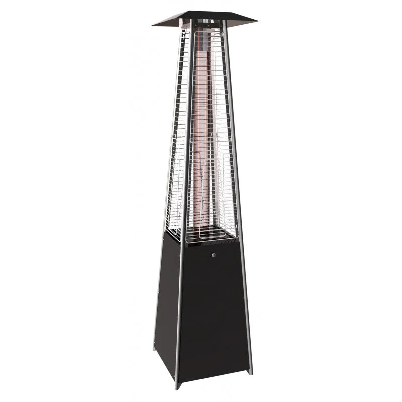 Outdoor gas heater - Pyramid - Black - 13 kW - Favex protective cover -