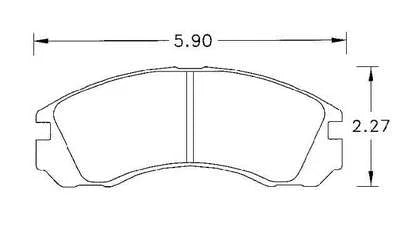 Hawk Performance HB214 Series Brake Pad