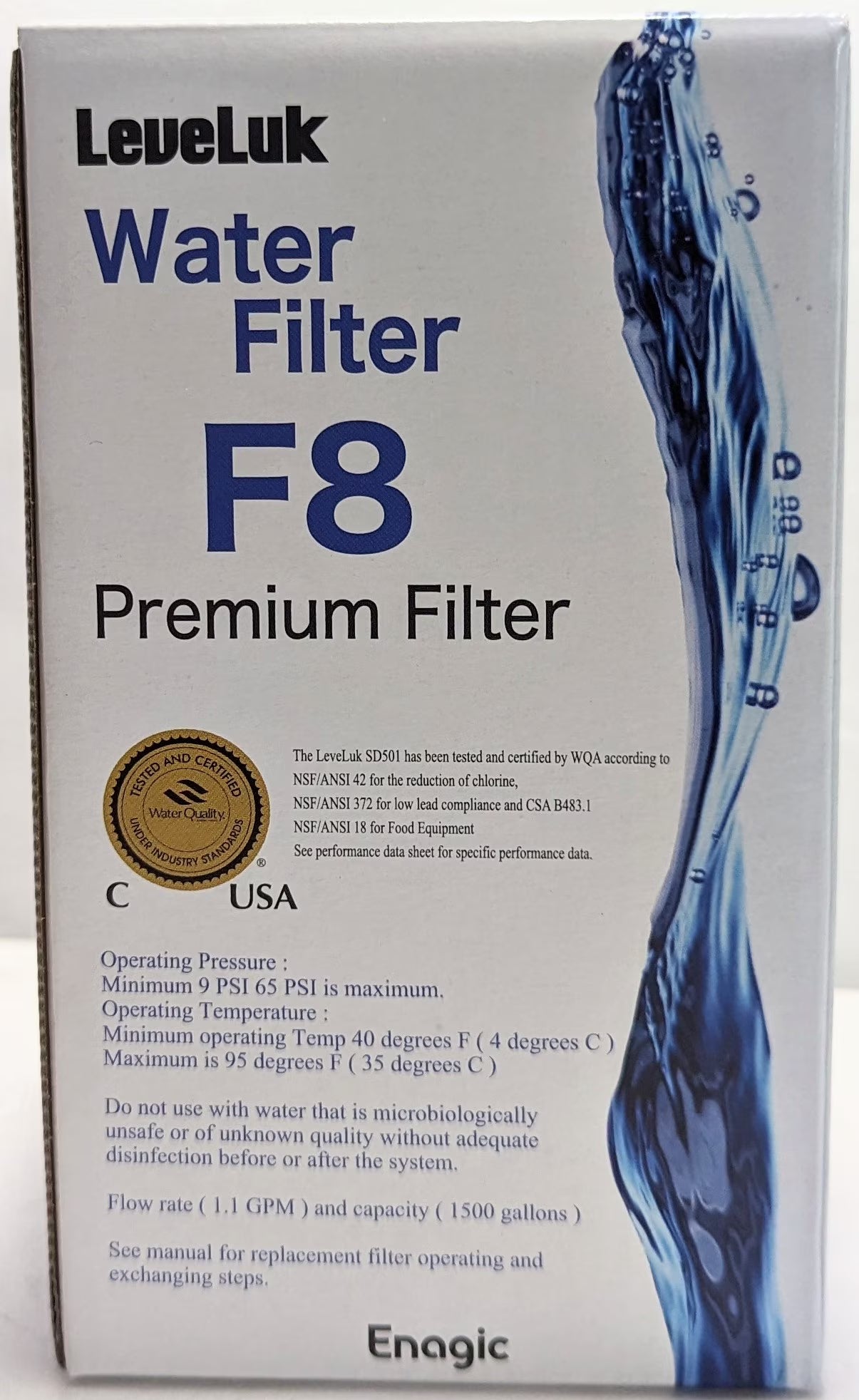 Enagic F8 Premium Grade Water Filter for Leveluk K8 Kangen8 - Product image 1