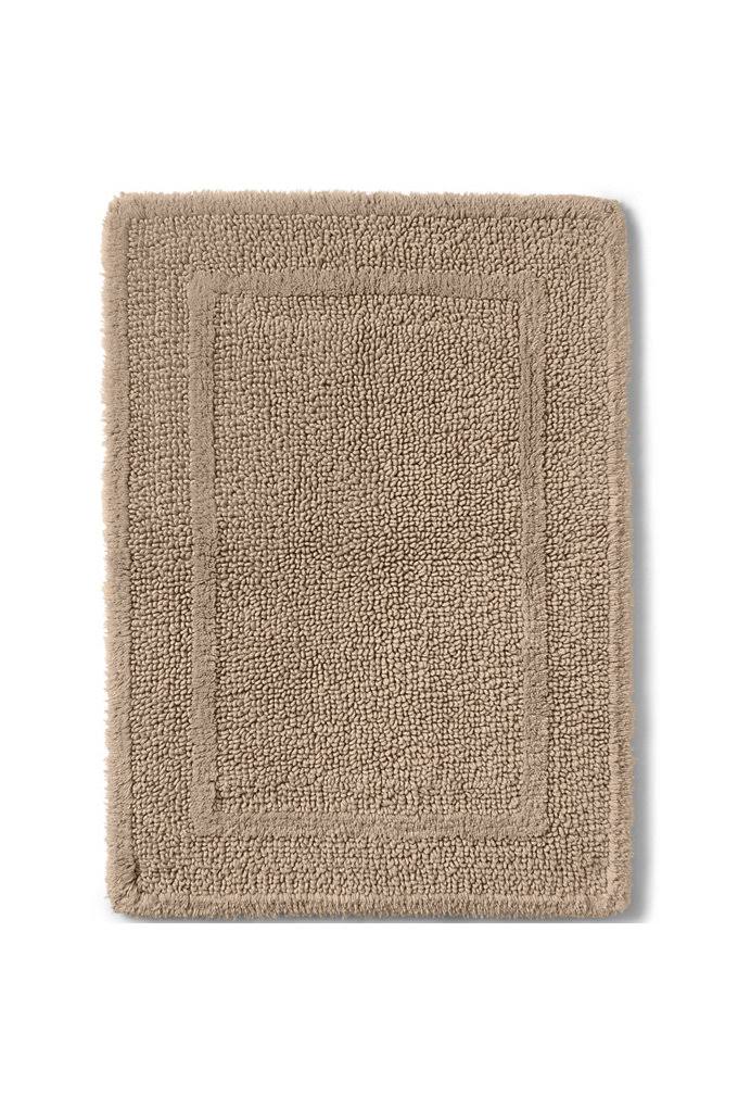 Lands' End Essential Reversible Bath Rug, Brown, 23x39 - Product image 1
