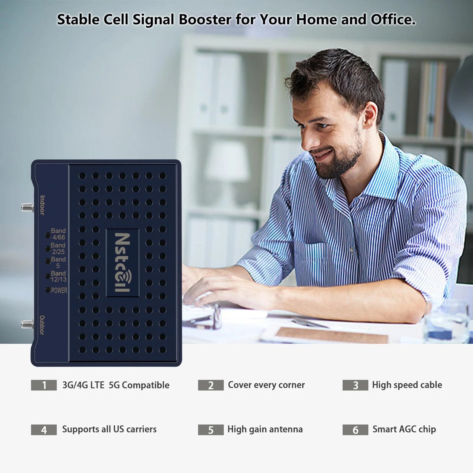 Cell Phone Boosters Up to 2500 sq ft for Home Office - Product image 6