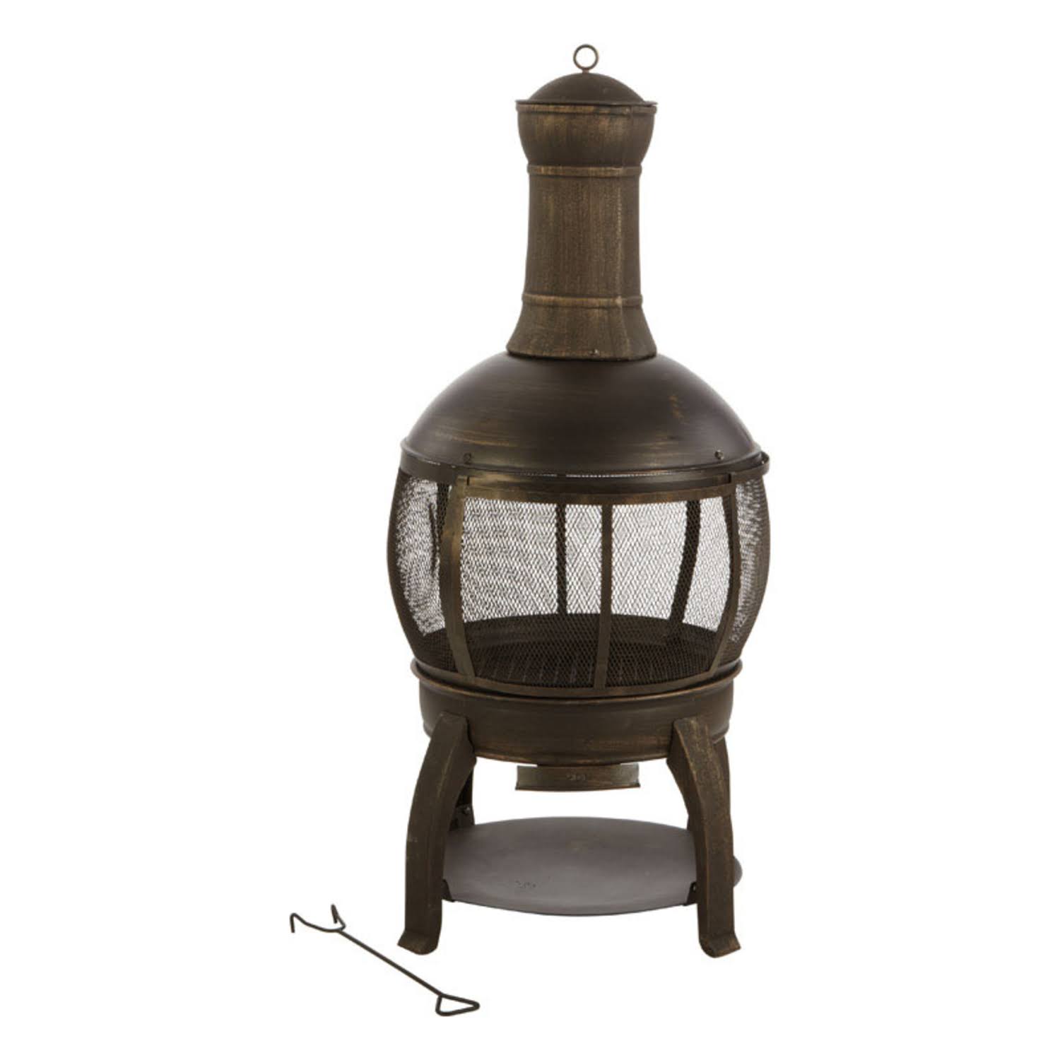 Living Accents Chimenea Fire Pit 47 in. H x 22 in. W Cast Iron/Steel - Product image 1