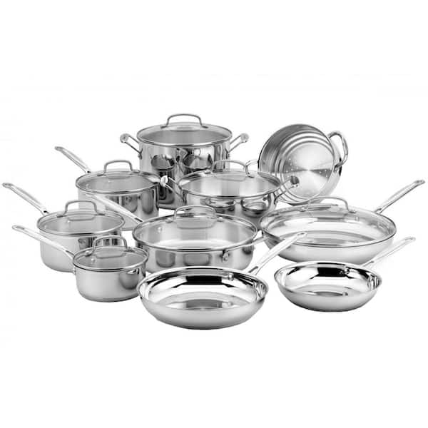 Chef's Classic 17-Piece Stainless Steel Cookware Set - Product image 1