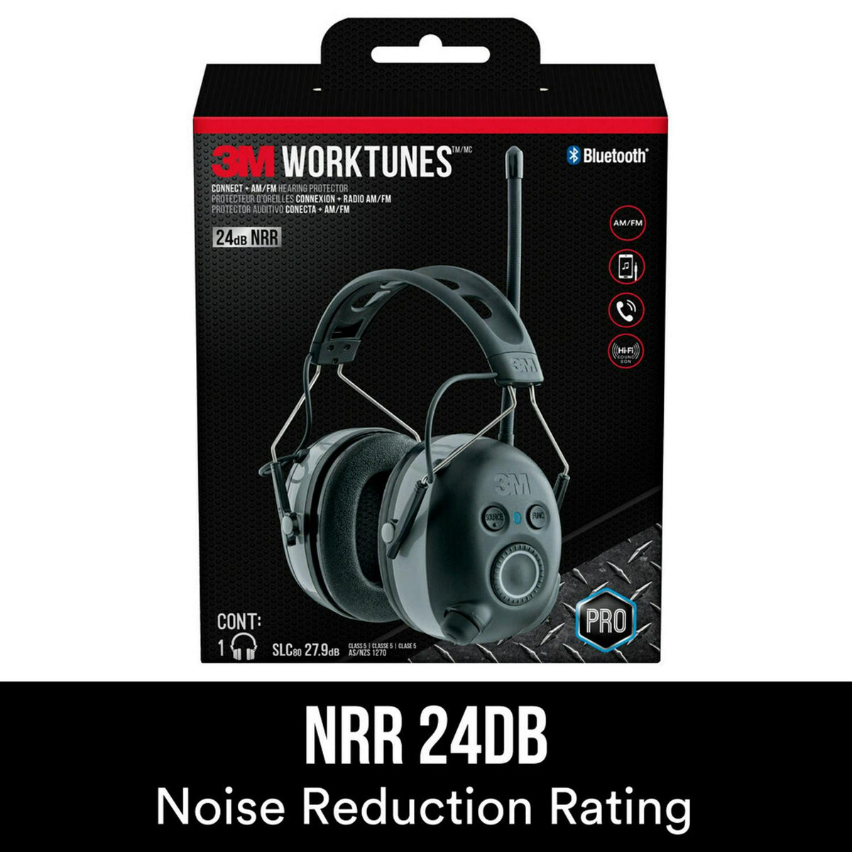 3M Worktunes Connect. AM/FM Hearing Protector. Bluetooth Technology - Product image 2