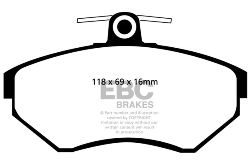 EBC - Front Yellowstuff Pad PN DP41112R