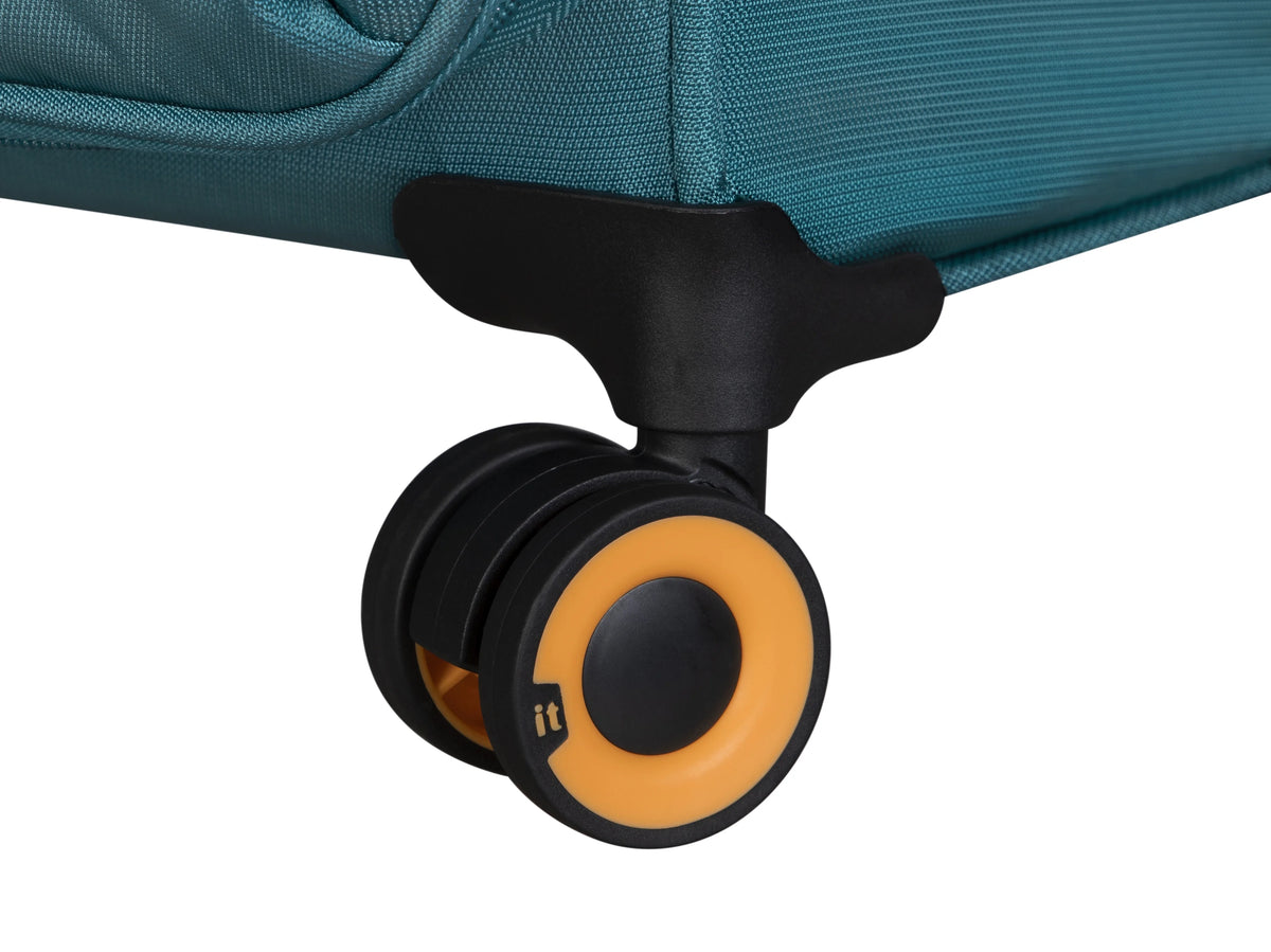 It Luggage Simultaneous 27" Softside Checked 8 Wheel Expandable Spinner Luggage, Harbour Blue - Product image 7