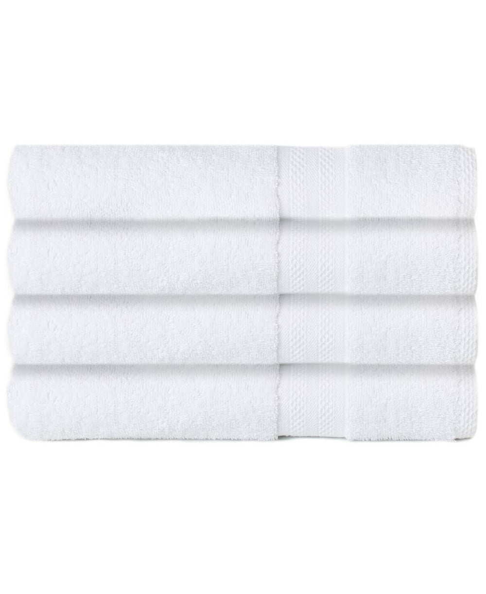 Sunham Soft Spun Cotton 4-pc. Bath Towel Set - White