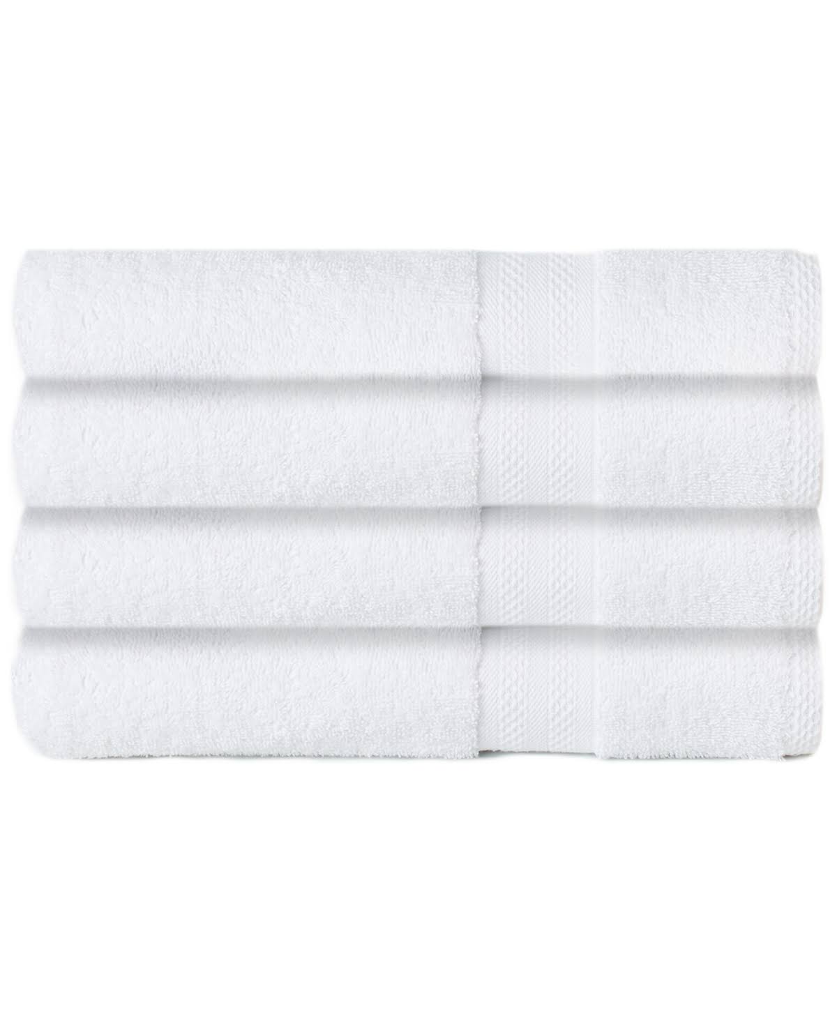 Sunham Soft Spun Cotton 4-pc. Bath Towel Set - White