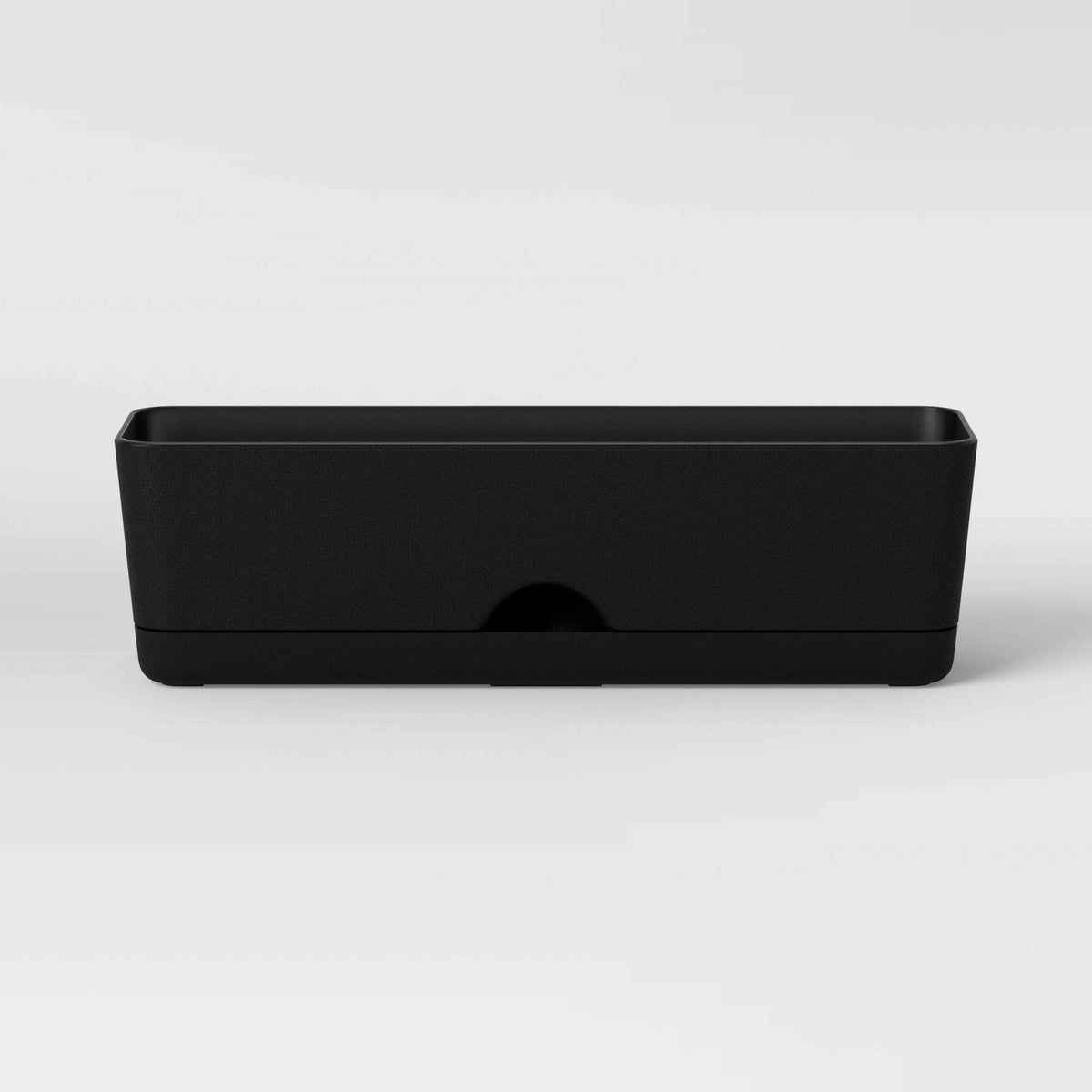 16"x5" Indoor/Outdoor Rectangular Self-Watering Window Box Black - Room Essentials - Product image 1