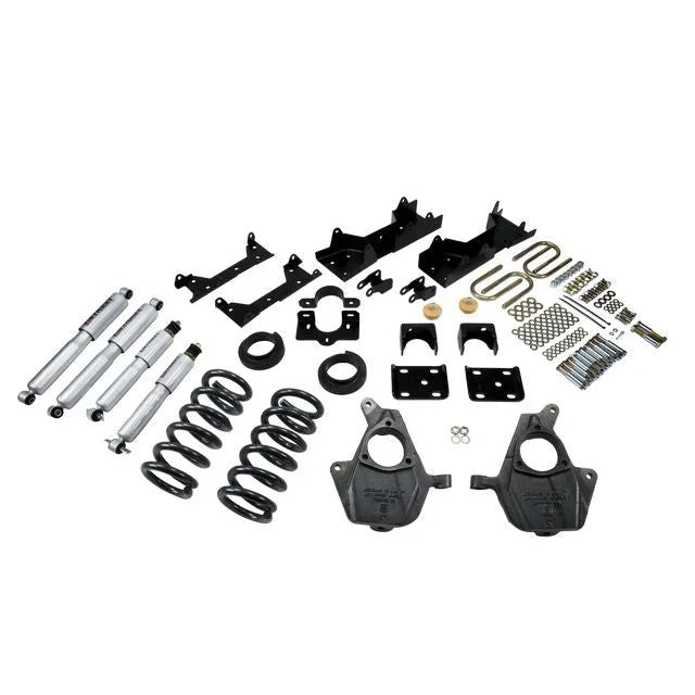 BELLTECH 671SP LOWERING KITS Front And Rear Complete Kit W/ Street Performance Shocks 2001-2006 Chevrolet Silverado/Sierra (Ext Cab) 4 in. or 5 in. F/6 in. R drop W/ Street Performance Shocks