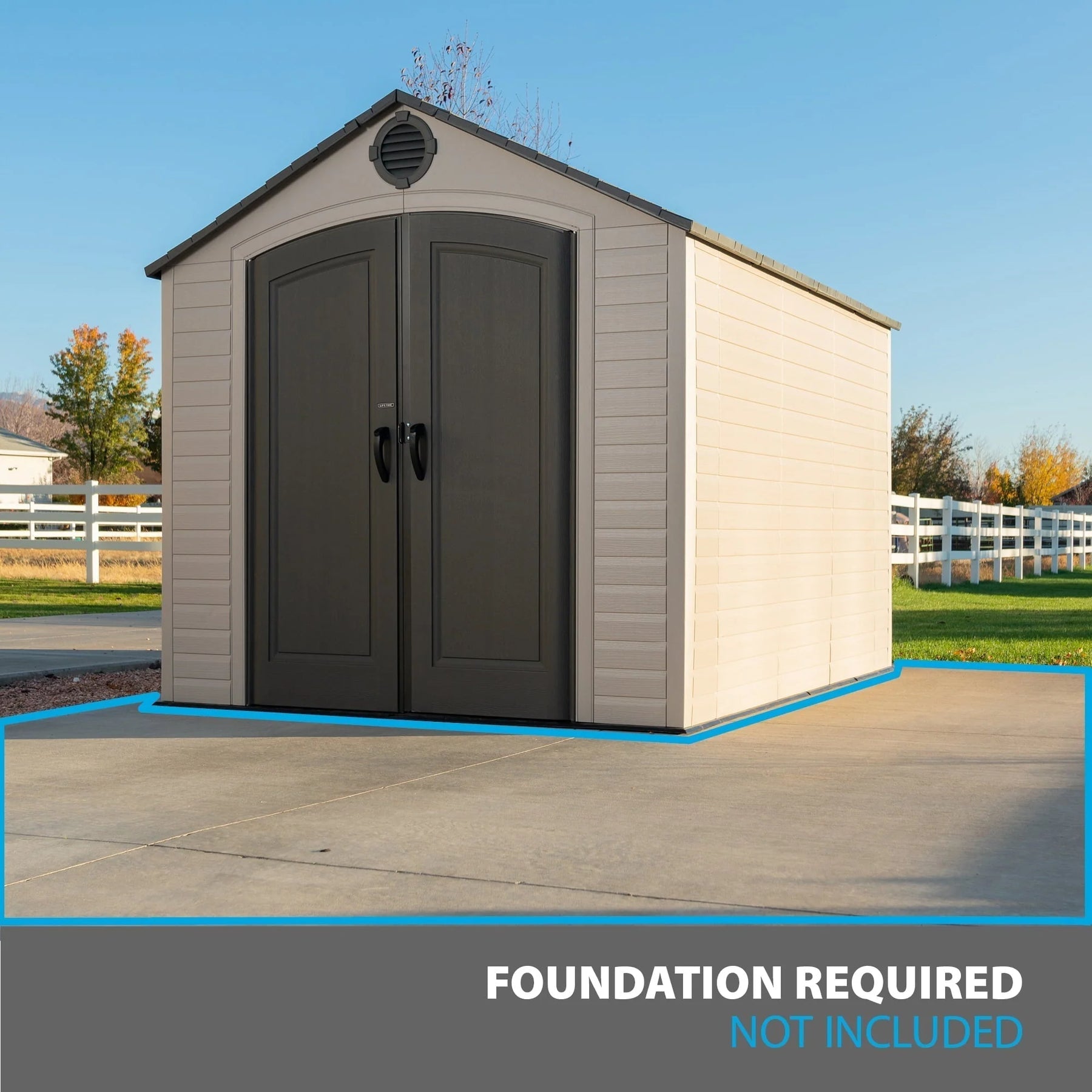Lifetime 8 Ft. x 10 Ft. Outdoor Storage Shed - Product image 6