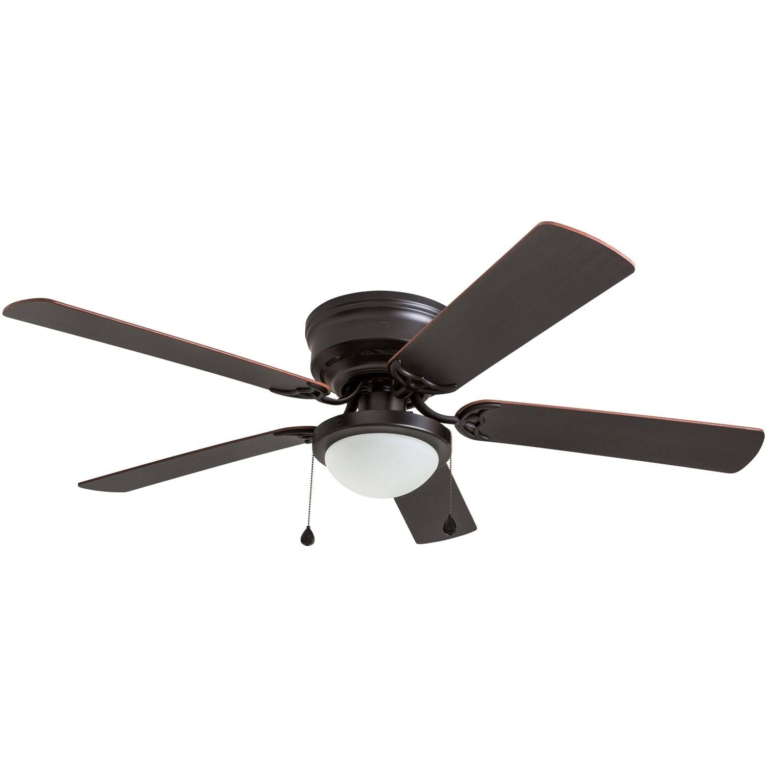 Harbor Breeze 41690 Armitage 52-in Bronze LED Indoor Flush Mount Ceiling Fan with Light (5-Blade) - Product image 1