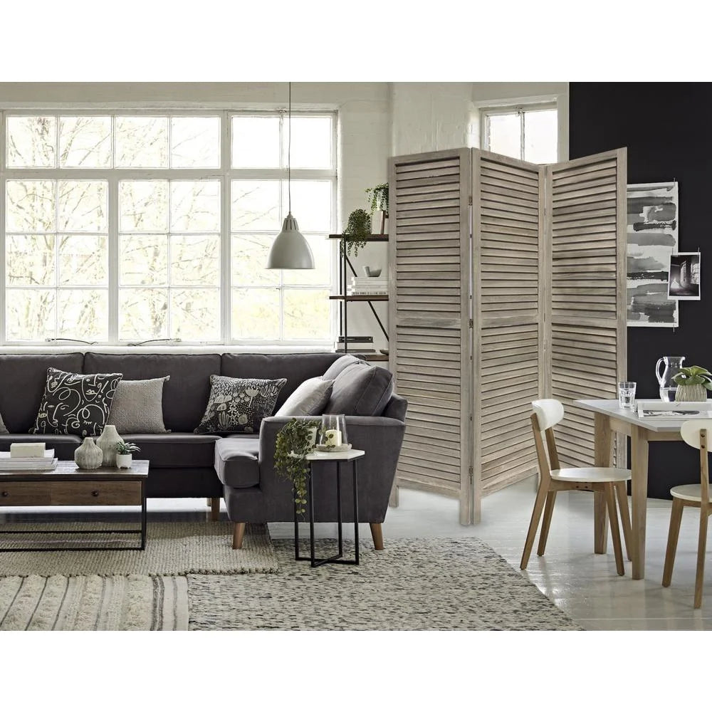 3 Panel Grey Shutter Screen Room Divider - Product image 7