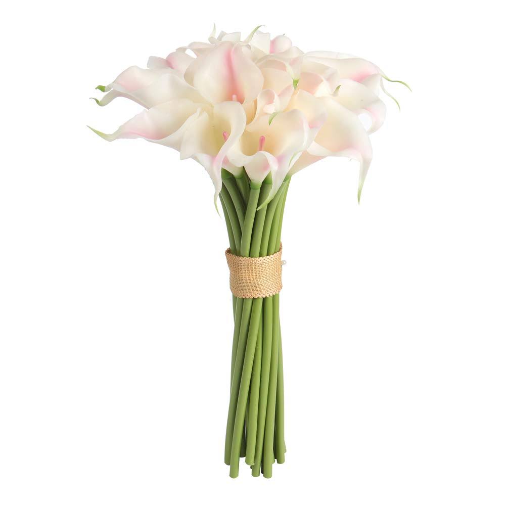 Easin Calla Lily Bridal Bouquet Wedding Flowers 20 Pcs A Set Artificial Flowers Home Decor Real Touch - Product image 1
